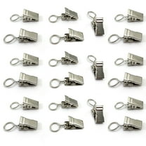 Necvior 100pcs/Pack Curtain Clips With Hooks, Wire Holders Small Curtain Clips Curtain Hooks For Home Decors And Photo Displays