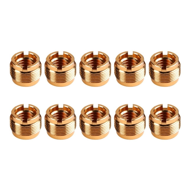 Necvior 10Pcs 5/8 to 3/8 Threaded Nut Screw Adapters for Microphone Clip Microphone Stands Microphone Adjustable Clip Holder
