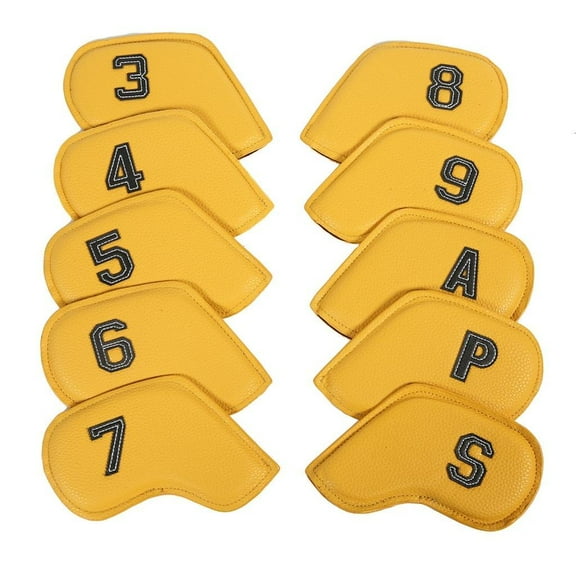 Necvior 10Pcs Golfs Head Cover Golfs Cover for Golfs Club Iron Headcover Golfs Club Protector Golfs Putter Protective Guard Gift