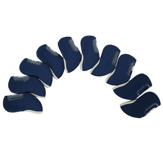 Necvior 10Pcs Neoprene Golf Iron Cover Iron Head Protect Covers Golf Wedge Headcovers