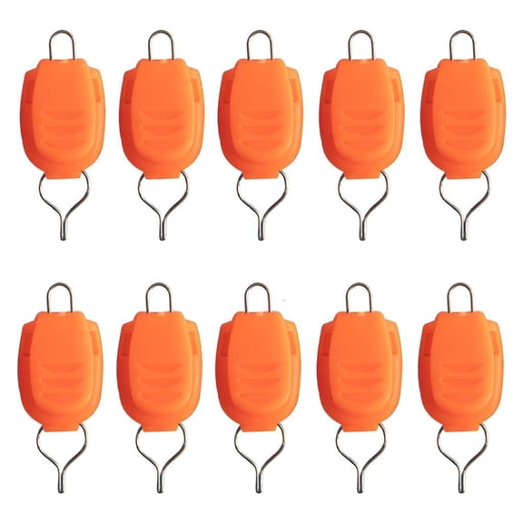 Necvior 10Pcs Portable Fishing Line Stoppers Buckles Line Keeper Clip Fishing Equipment