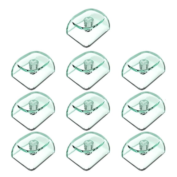 Necvior 10Pcs Transparents Blank Keycap Set 1.25U MOA Profile Crystal Translucents Keycaps for Mechanical Keyboards