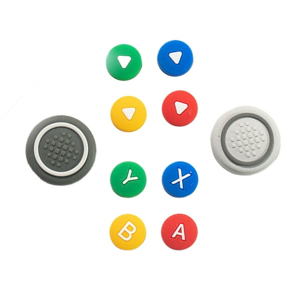 Necvior 10Pcs/set Thumbstick Caps Silicone Control Button Joystick Grips Comfortable Grip Caps