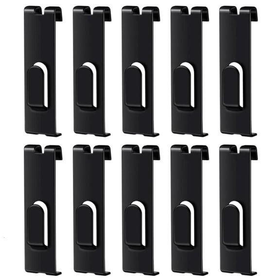 Necvior 10pcs Space Saving Iron Grid Hooks Practical Wall Panel Storage Accessories