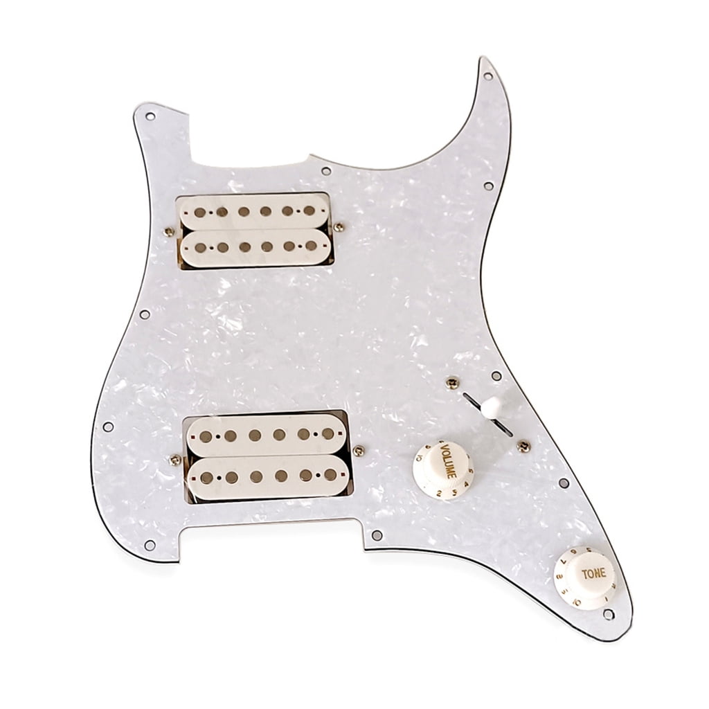 Necvior 11 Hole Loaded Prewired Guitar Pickguard Guard Plate HSH Pickups Guitar Parts