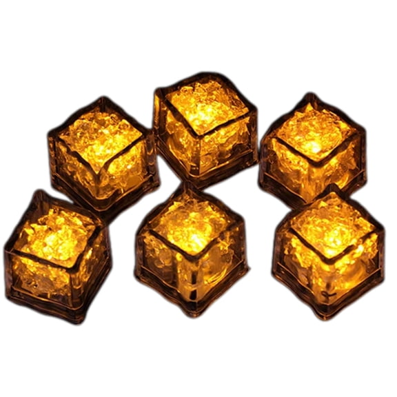 Necvior 12 Set LED Ice Cube for Drink Luminous Ice Tray for Beverages Jewelry Party Decorations Essential Colorful Barwares