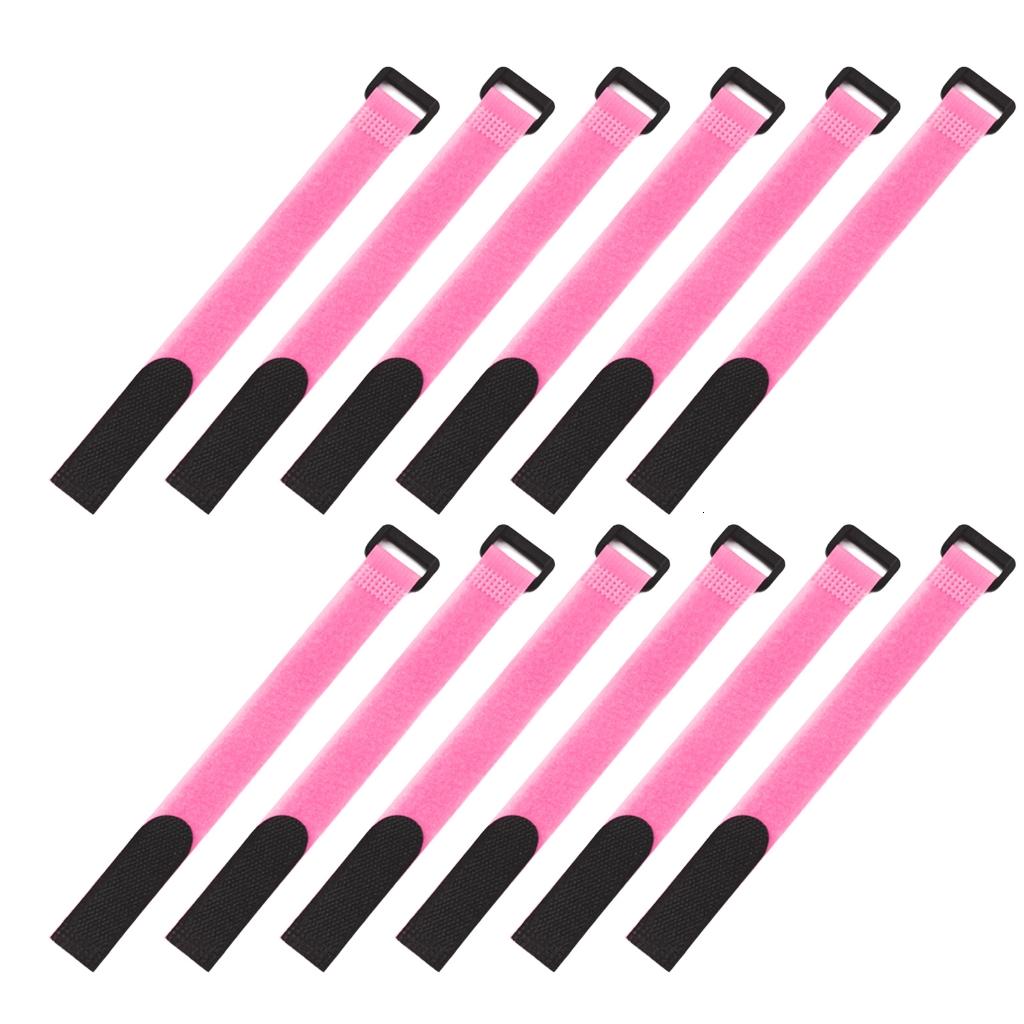 Necvior 12Pcs Reusable Tie Belts Suspenders Fishing Rod Tie Holder Fishing Accessories