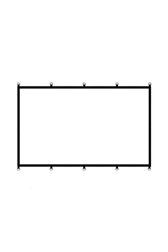 16:9 D Rings Projection Screen Premium Polyester Fabric For Optimal Viewing