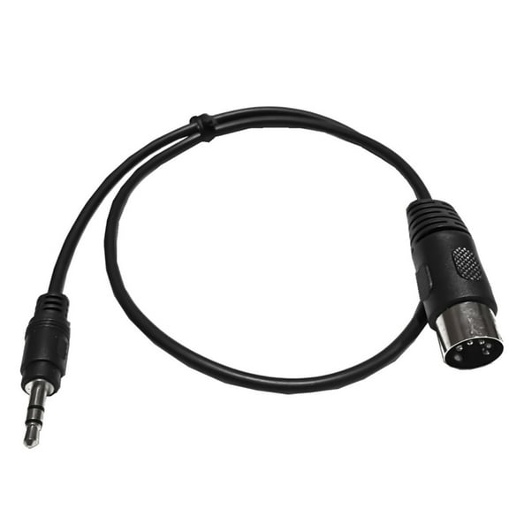 Necvior 19.69inch Long 5 Pin Din to 3.5mm Male Sound Cord Converter Cable Wire for Connecting European Sound Equipment