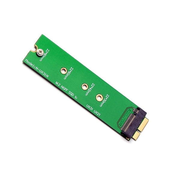Necvior 1PC M.2 NGFF SSD to 18 Pin Extension Adapter Card for UX31 UX21 UX21E UX31A