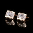 thumbnail image 1 of Necvior 1Pair for Rhinestone Mens Cufflinks Shirt Cuff Links Wedding Party Gift, 1 of 2
