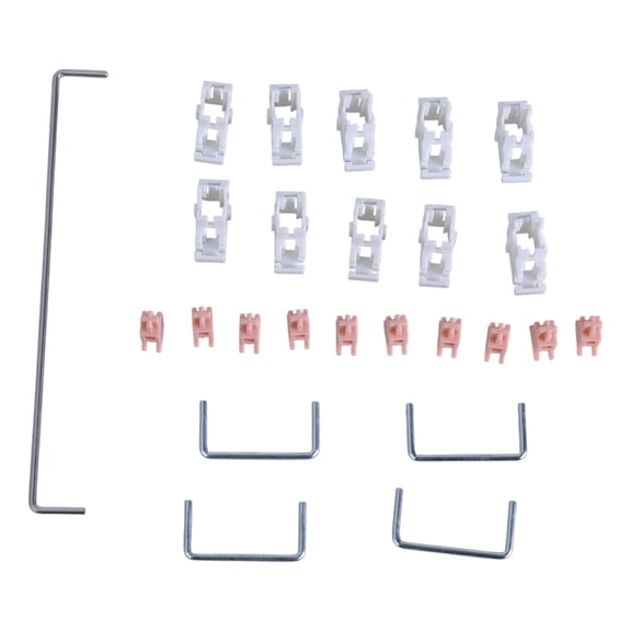 Necvior 1Set Precise Made Satellite Axles Plate Mounted Stabilizer Set For Mechanical Keyboard Builds 6.25U 2U Steel Wire