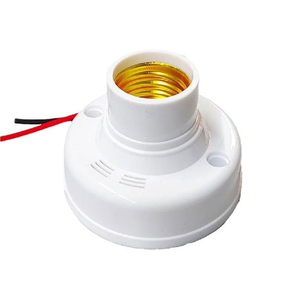 Necvior 1pc/2pc Durability E27 Sensors Light Socket Lamp Holder for Stair Garages