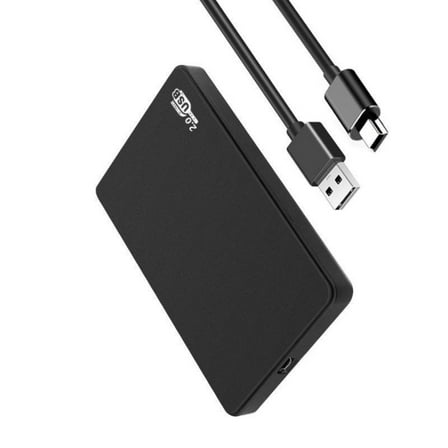 Necvior 2.5inch SATA3.0 to USB3.0 USB2.0 Externals Hard Drive Enclosure Optimized for Support Sata3.0 Mobile Hard Disk Box