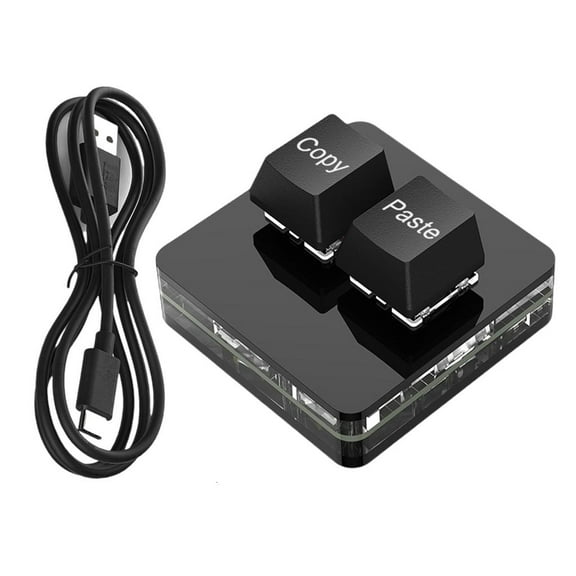 Necvior 2 Key Mechanical Keypad with USB C Connection and Color Lighting Easy to Use