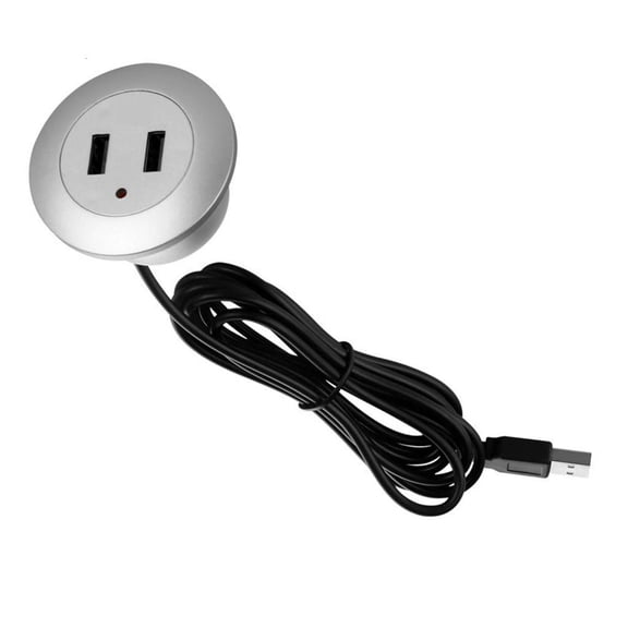 Necvior 2 Port USB Desktop Embedded Charger For Mobile Phone Computer Desktop