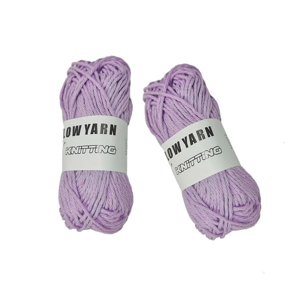 Necvior 2 Rolls Luminous Crochet Yarn for Crocheting DIY Knitting Bag Toy Crafts, 49 yard/Roll Glow Yarn Polyester Yarn Thread