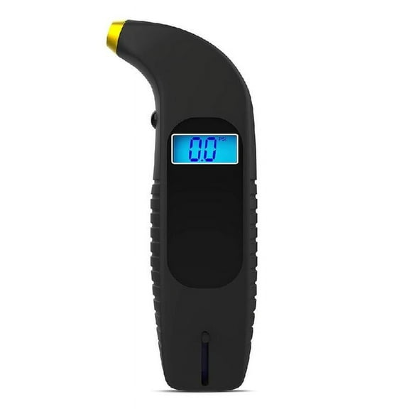 Necvior 2 in 1 Digital Tire Pressure Gauge with Depth Test 150PSI 4 Settings for Car Truck Bicycles BacklitLCD Grip