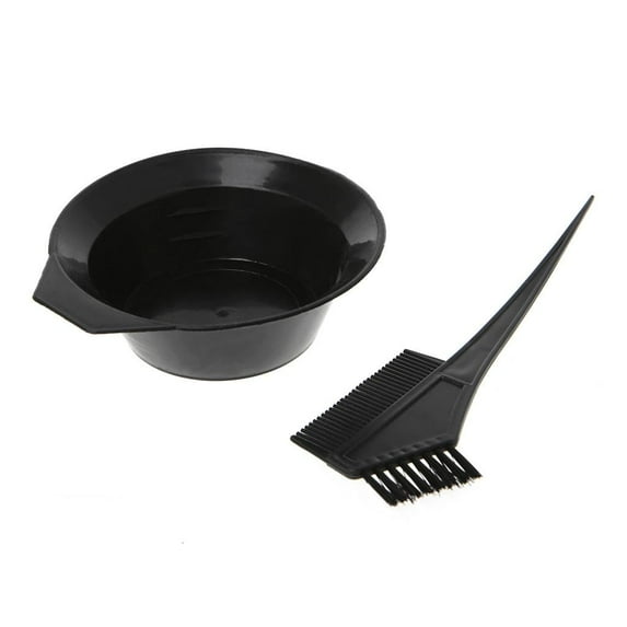 Necvior 2 pcs Hair Dye Color Brush Bowl Combo Coloring Brush Kit Set Tint Tool Bleach