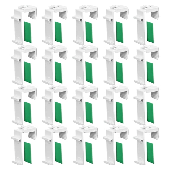 Necvior 20/60Pcs Roller Blind Adjustable Bracket Fixing Accessories Roller Curtain Holder Window Shade Clamp Repair Replacement