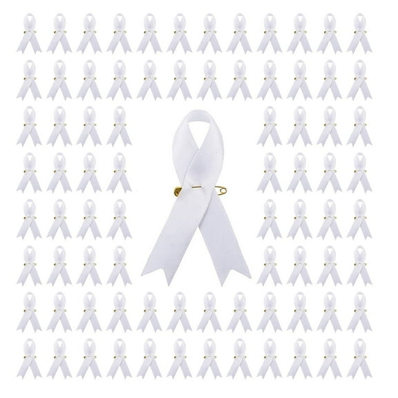 Necvior 200 Pcs Charity Breasst Pins Cancers Awareness Silk Pin Bulk Multicolor Lapel Pin for Party Favor Charity Event