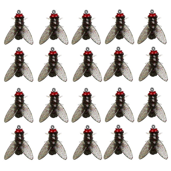 Necvior 20Pcs Fly Fishing Baits Fly Fishing Hook Panfish Lures Spinner Swimbaits