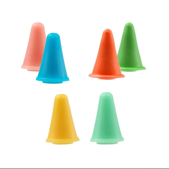 Necvior 20Pcs Knitting Needle Point Protectors, Knitting Needle Point Protectors, Needle Tip Stoppers Covers Stitching Tools