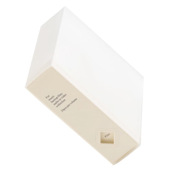 Necvior 24 CDs Storage Box Protects Collection From Scratches and Dusts for Car Or Home Entertainment Room