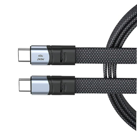 Necvior 240W USB C Type C Quick Charging and Data Cable PD240W 40Gbps/8K60hz Video For Multiple Device Compatible