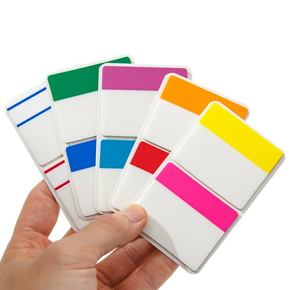Necvior 250Pcs Colorful Index Label Index Stickers Page Marker Reading Bookmarks File Index Tabs for Planner Calendar Laptop