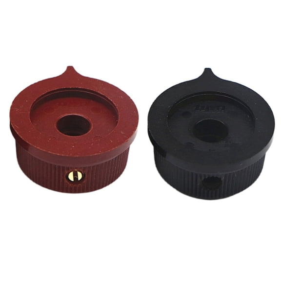 Necvior 2Pcs 6.35mm Shafts Hole Guitar Effect Pedal Knobs Pointers Control Knobs