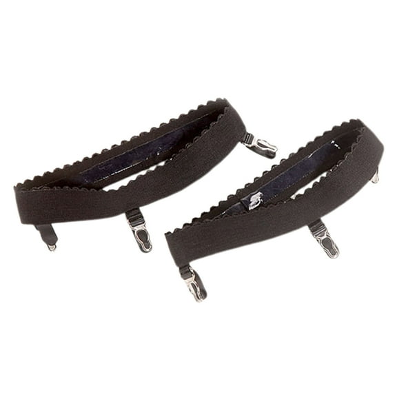 Necvior 2Pcs/ Womens Elastic Anti Slip Leg Garter Belt Thigh High Stocking Suspenders with 3 Clips Costume Accessories