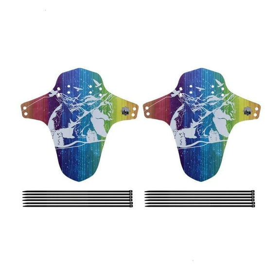 Necvior 2lots Universals Bicycles Mudguards Quick Mounting Mud Guards Thicken Mudguards