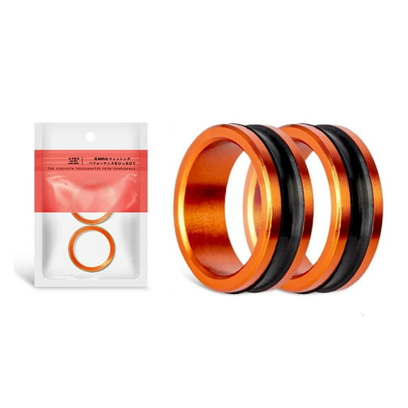 Necvior 2pcs Aluminum Alloys Fishing Line Rings Corrosions Resistant Fishing Line Rings