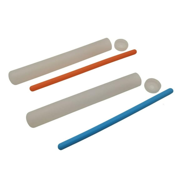 Necvior 2pcs Food Grade Straw Maker Milk and Juice Drink Ice Tube Moulds Kitchenwares