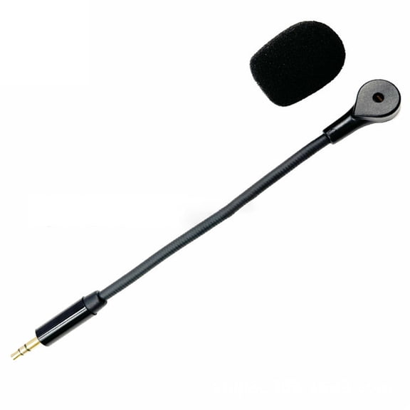 Necvior 3.5mm Gold Plate Microphone Straight Plug Microphone for Game Headset PC