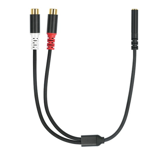 Necvior 3.5mm to 2 Female phono Cable Stereo Music Adapter Sound phono Y Splitter phono Y Cord