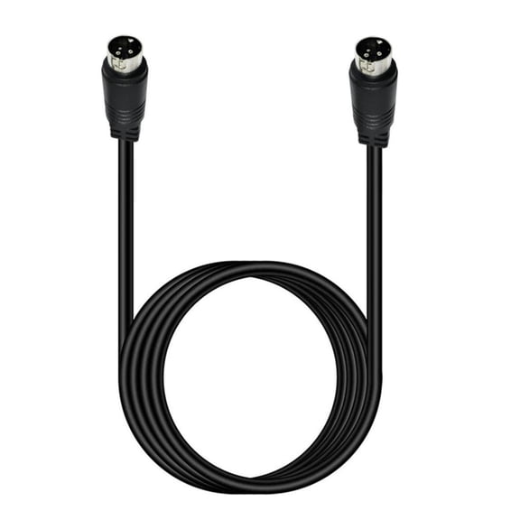 Necvior 3 Needle 3Pin Video Medium Din Adapter Extension Cable Line Straight/Elbow