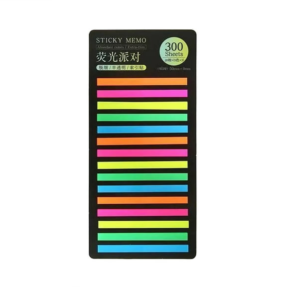 Necvior 300Pcs Sticky Index Tabs Page Markers for Reading Notes= Distinctive Style