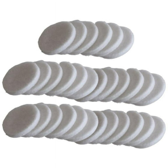 Necvior 30PCS White Pad Inserts Replacement Refill Pads Aromas Pads Diffuser Refill Pads Sponge for Air Purifiers