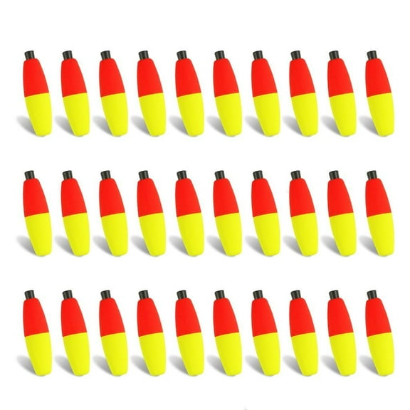 Necvior 30Pcs Fishing Float Long Cast Fishing Catfishes Float Slip Rod Float Fishing Fish Float Foams Fishing Bobbers