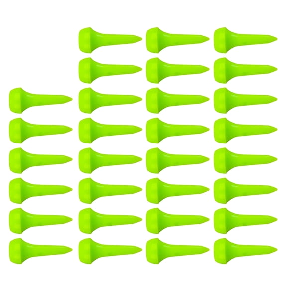 Necvior 30Pcs Short White Plastic Golf Tees Mushroom Head Golf Tees for Driving Range