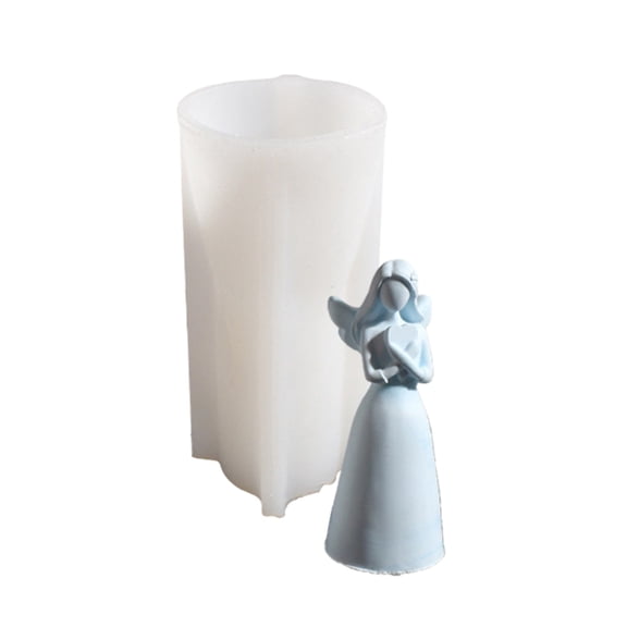 Necvior 3D Angel Candle Mold Silicone Mould for Unique Handmade Crafts and Decorations
