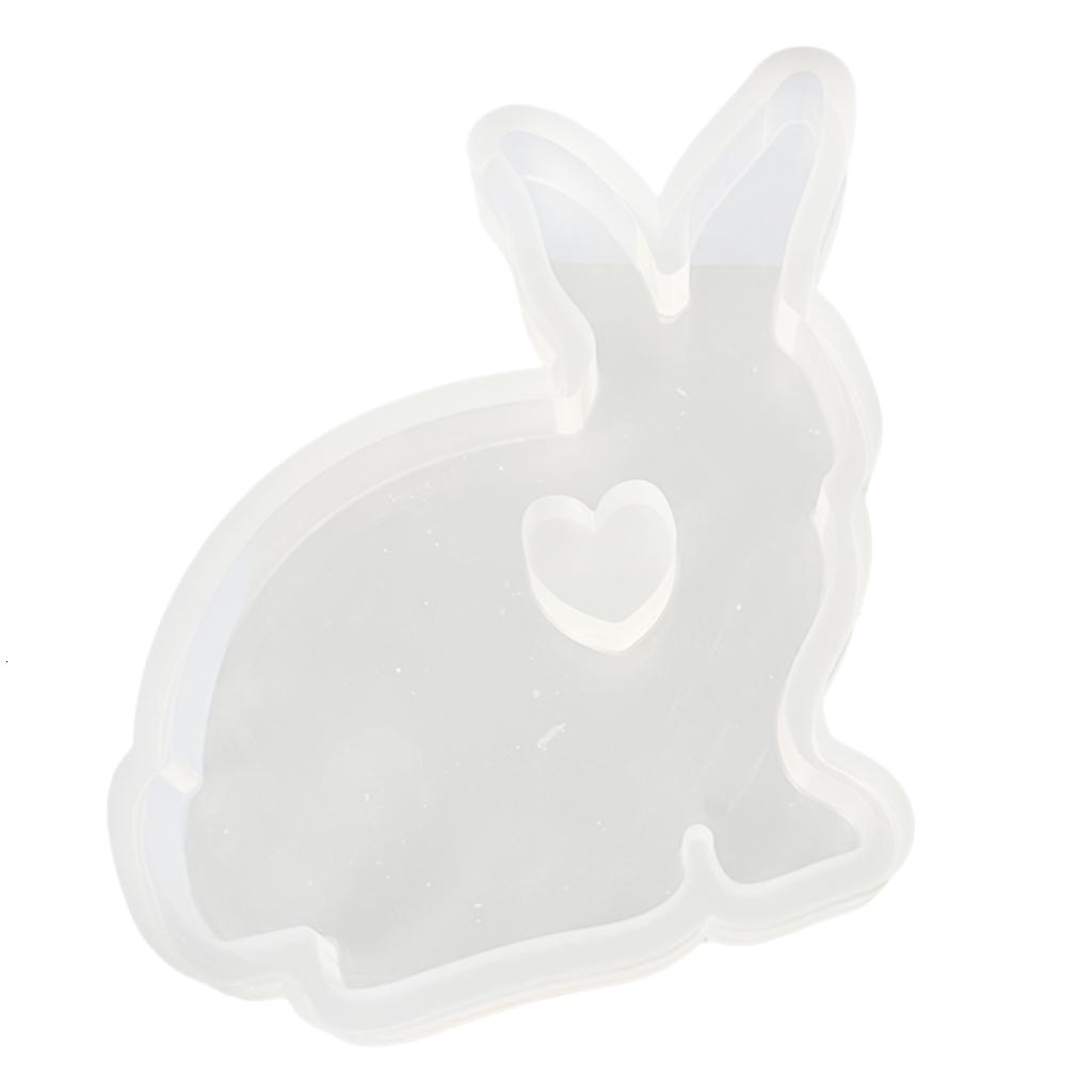 Necvior 3D Rabbit Candle Epoxy Resin Silicone Moulds Easter Rabbit ...