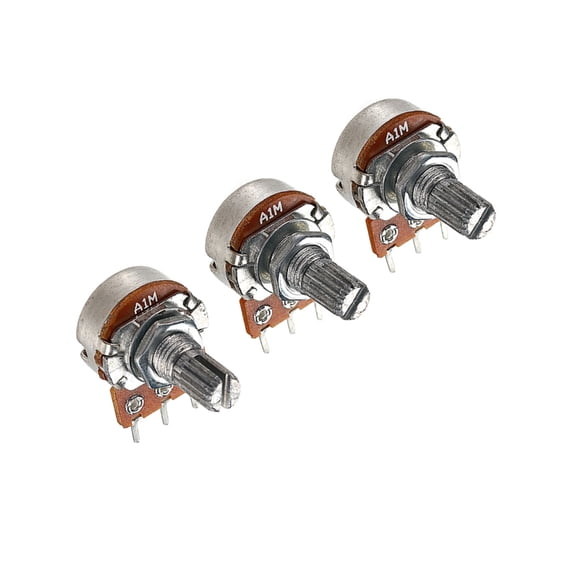 Necvior 3Pcs Electric Guitars Control Pot A1M Split Shaft Guitar Amp Potentiometer Replacement Guitar Accessories Enduring