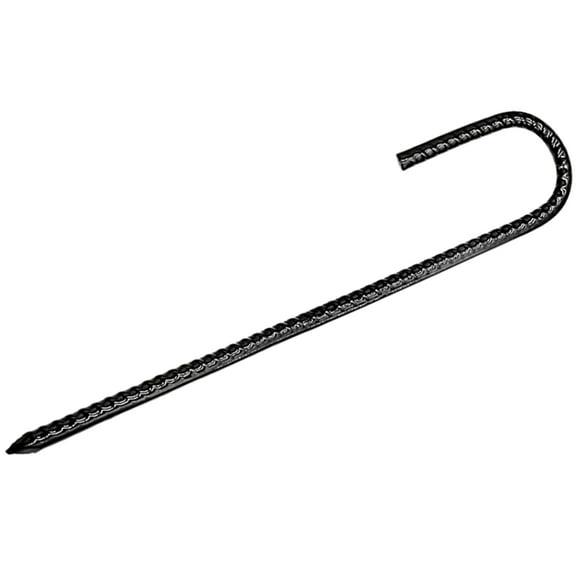 Necvior 3Pcs L/Ushape Trampolines Rebars Stakes Galvanized Steel Ground Anchors Peg