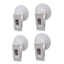 Necvior 4/8Pcs Shower Curtain Clips with Suction Cup to Prevent Water Splashing Out Windproof Guard Clip for Bathroom