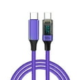 thumbnail image 1 of Necvior 480Mbps Data Cord LED Display USB C to USB C Cable 100WPD Quickly Charging USB C Data Cable For Electronic Devices, 1 of 16