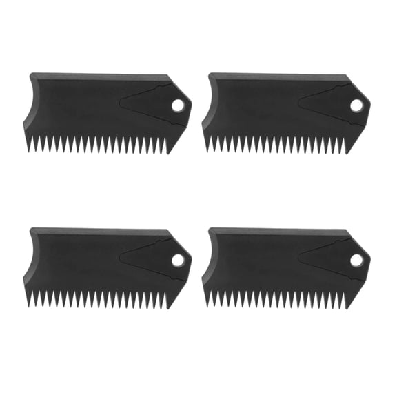 Necvior 4Pcs Surfboard Wax Comb NonSlip Wax Scraping Comb Remover Maintenance Tool
