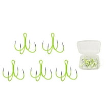 Necvior 5/10pcs Luminous Quadruple Fishing Hooks Glows Night Fishhooks High Carbon Steel Fishing Hook Sea Tackle Accessories